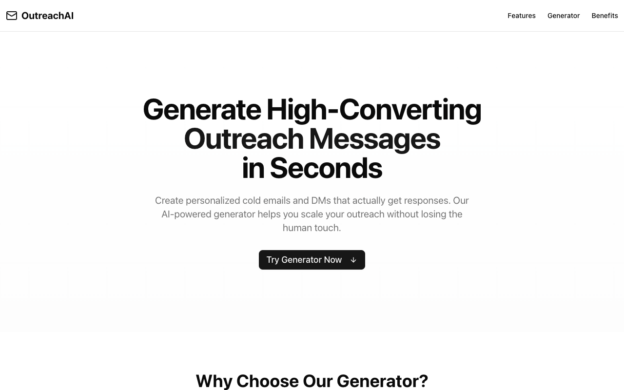 Outreachmate - Generate high-converting outreach messages in seconds