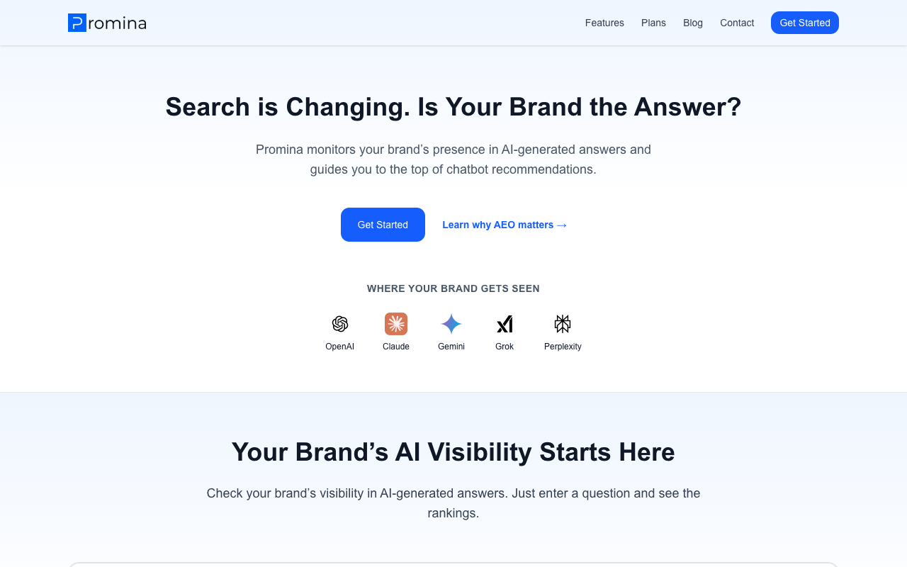 Promina - If AI is the new Google, are you the answer?