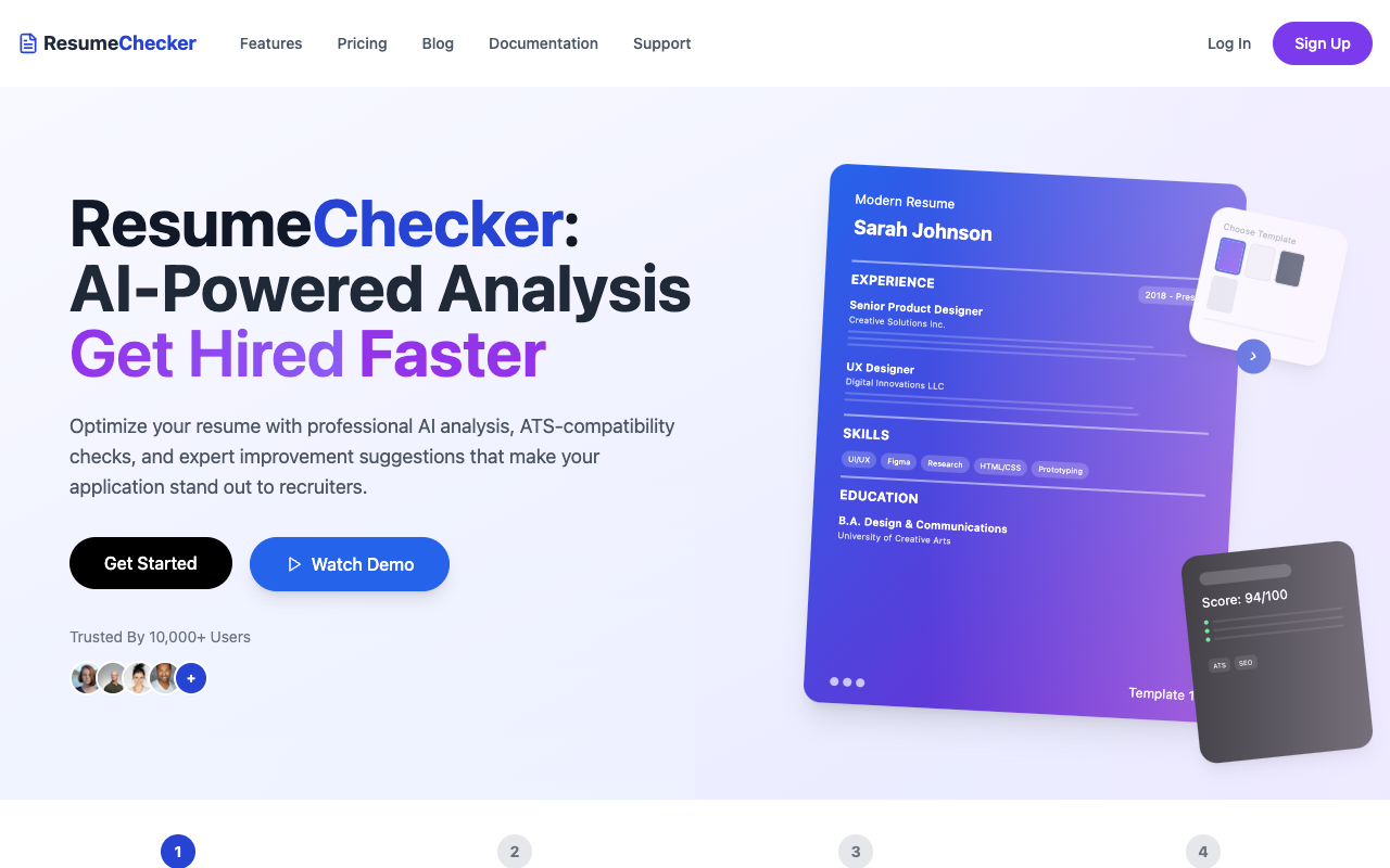ResumeChecker - Job Specific AI Analysis: Tailor your resume in under a minute