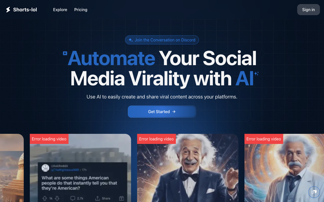 Shorts-lol - Automate your Virality with AI for Short Videos