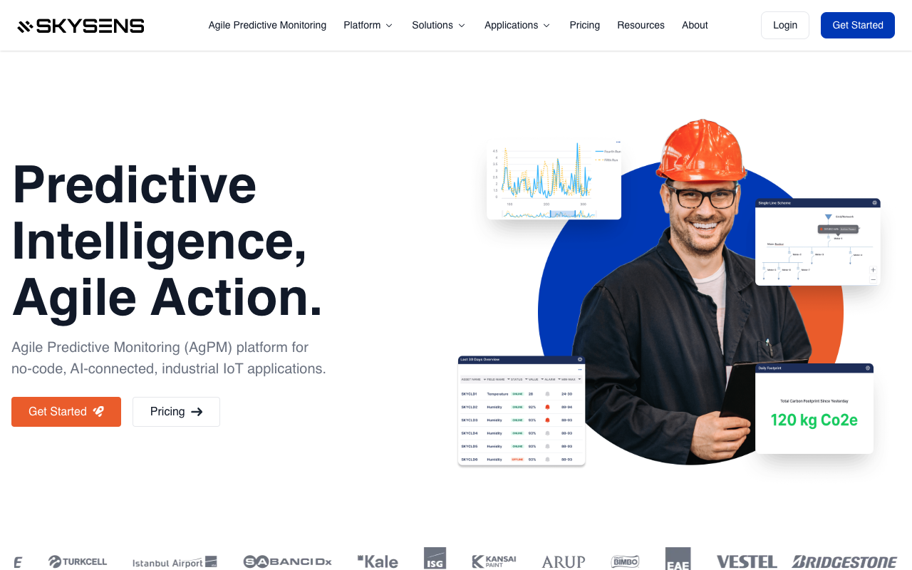 Skysens AgPM - An AI IoT platform for Agile Predictive Monitoring of industrial assets