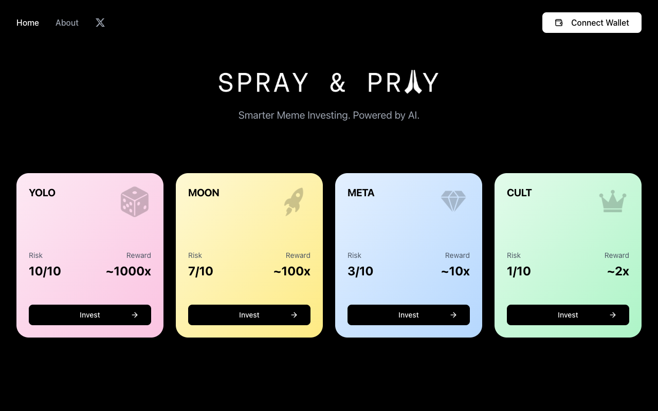 Spray & Pray - Smarter meme investing powered by AI