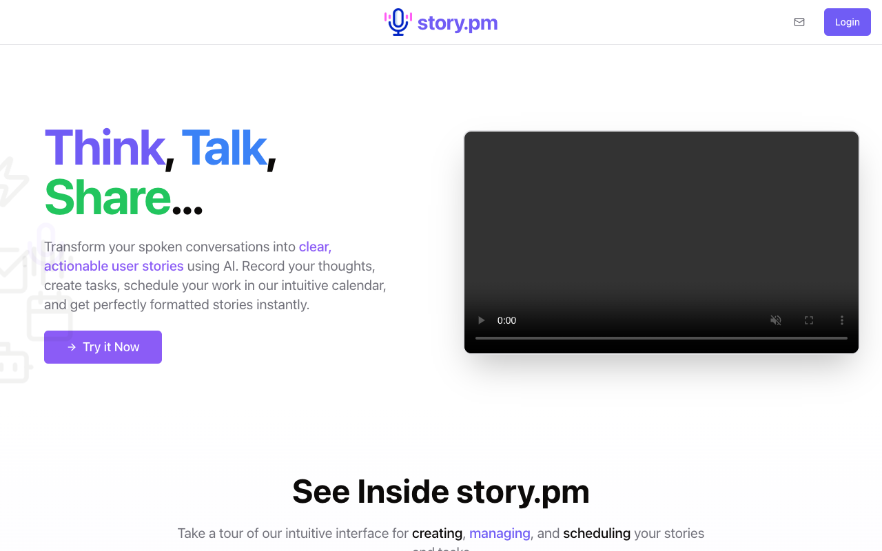 Story.pm - Transform your conversations into actionable user stories using AI