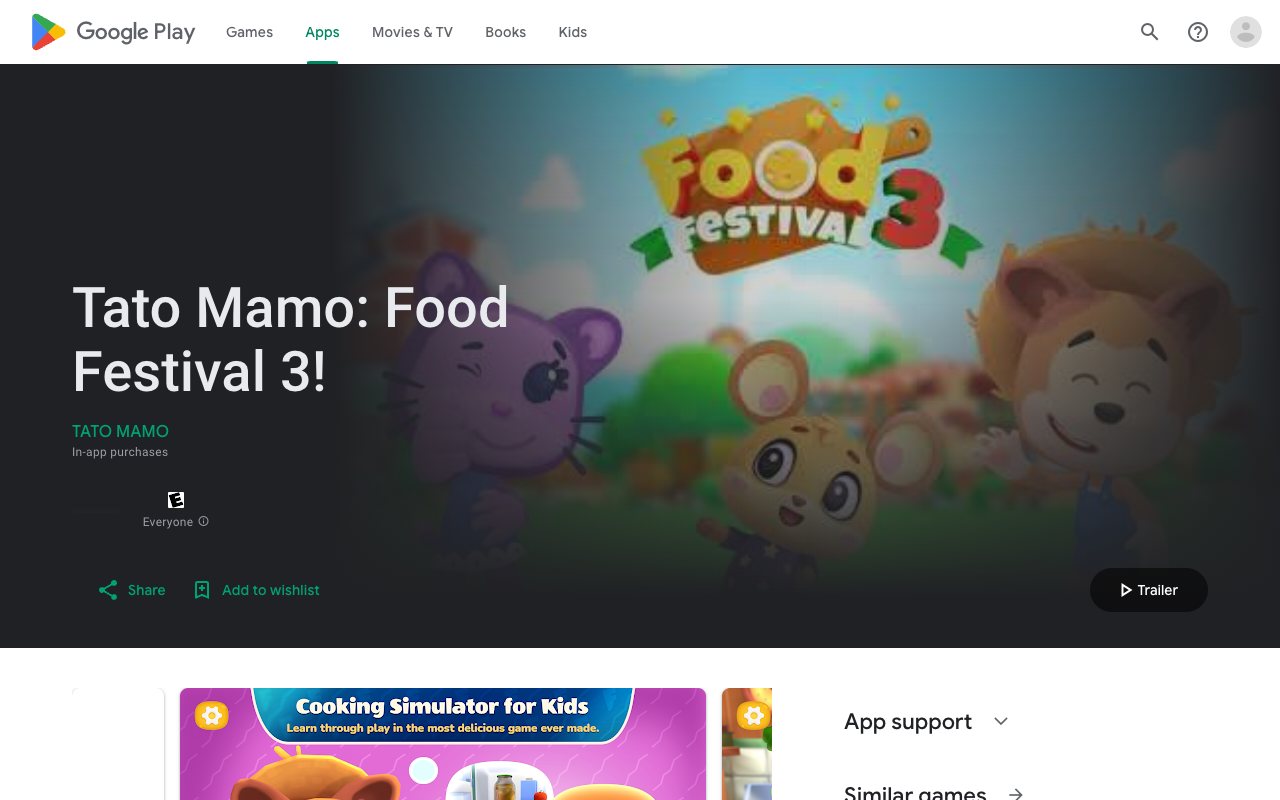 Tato Mamo - A Playable Cartoon for Kids with Real Recipes