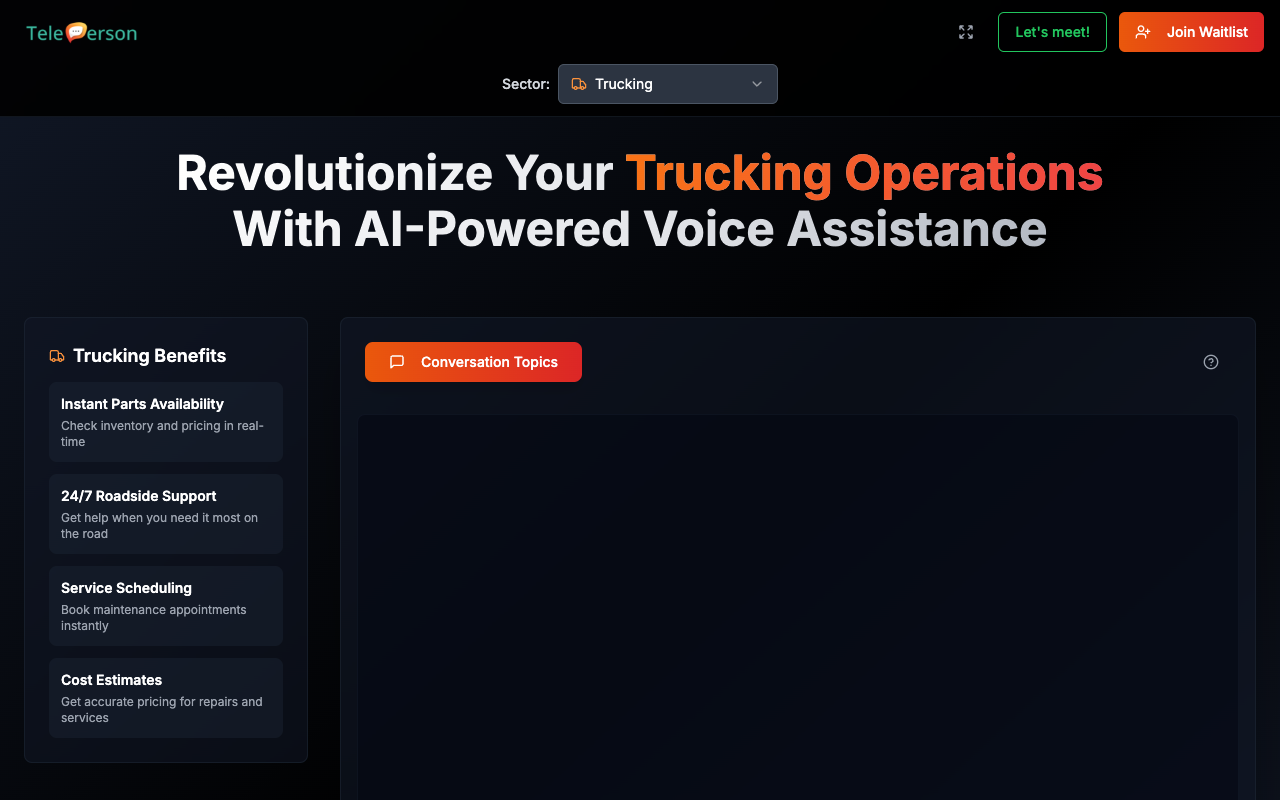 Teleperson - An AI-powered voice assistant transforming customer service