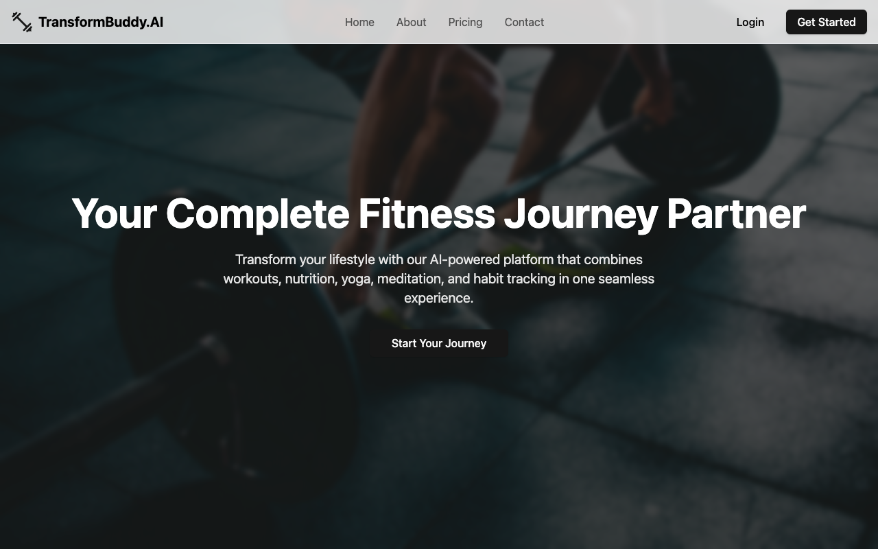 TransformBuddy.AI - Your AI Health Coach that unifies fitness, mindfulness, and wellness