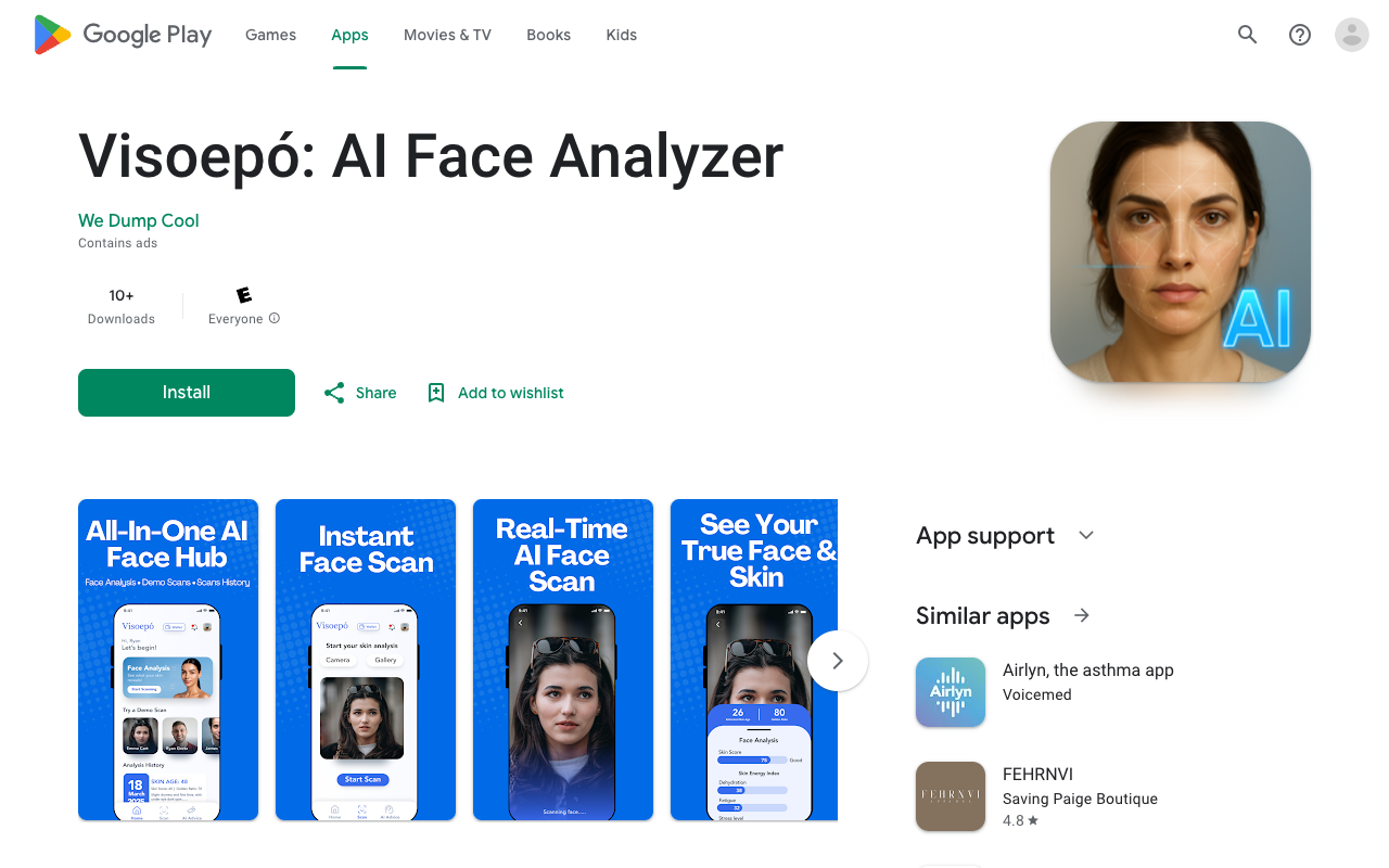Visoepó - An AI-powered face analysis app for personalized skincare insights