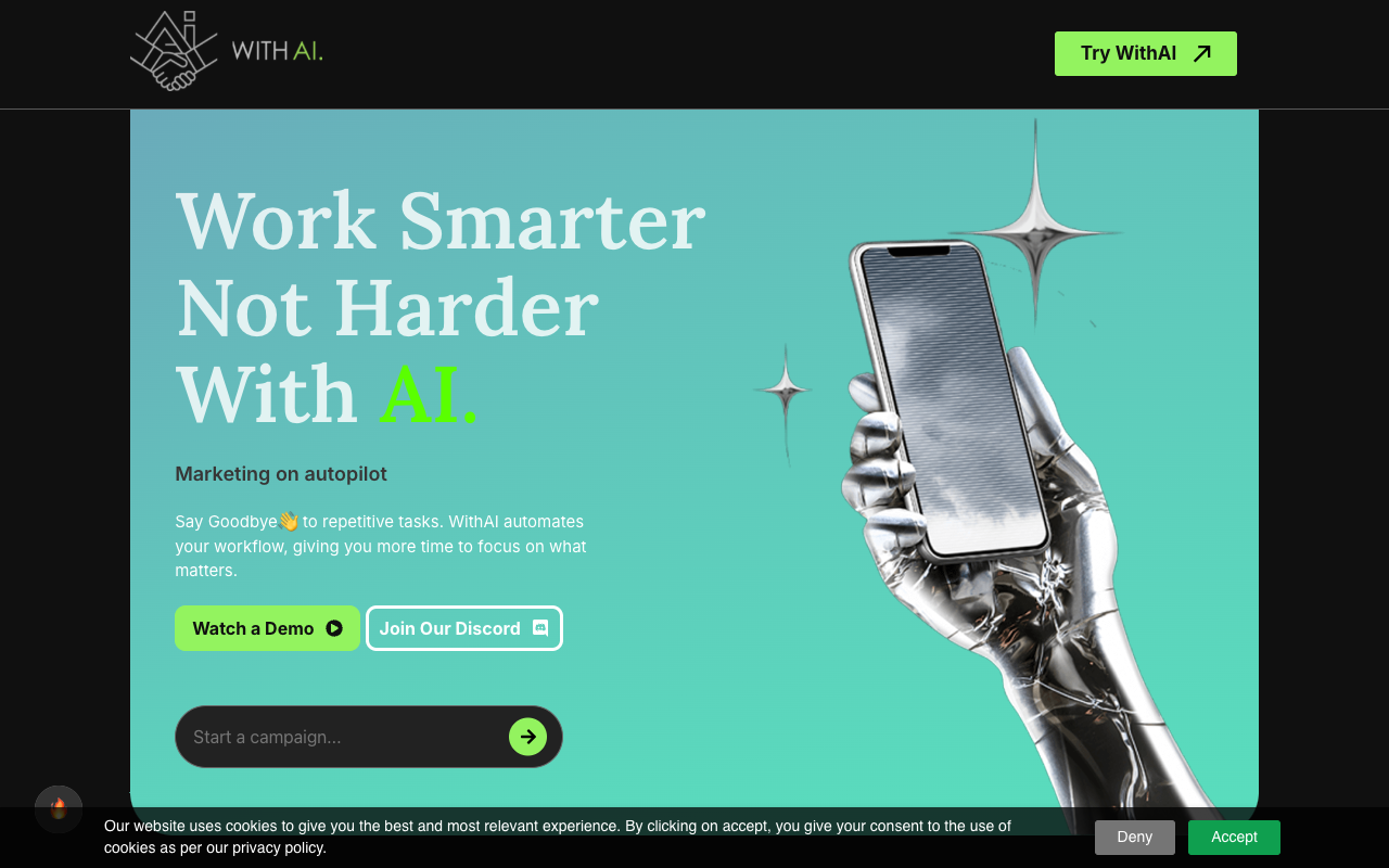 WithAI - Collaborate with AI for Sales and Marketing Growth