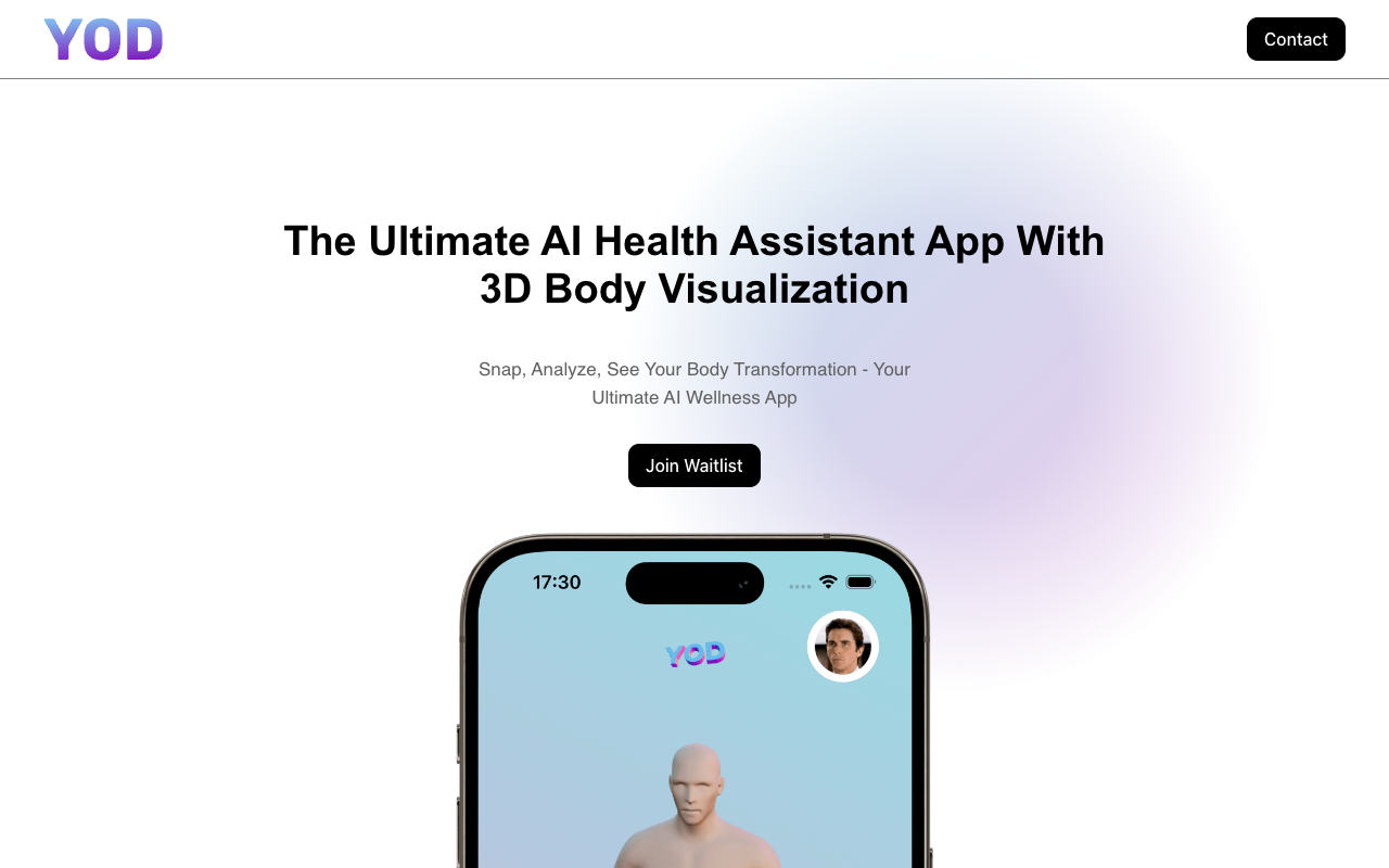 YOD - An AI-powered health and wellness app that gamifies your journey to fitness