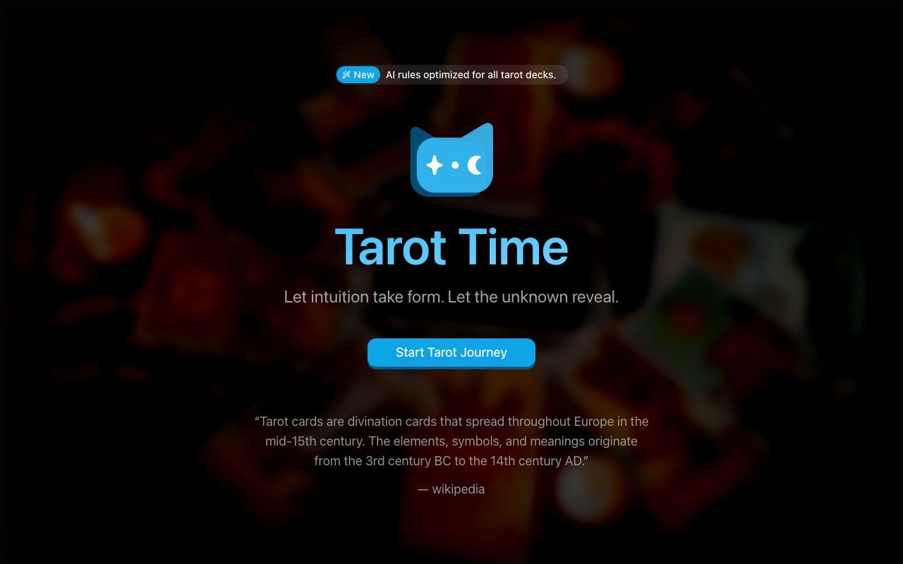 AI Tarot - Tarot Time: Reveal the truth and wisdom of life for you