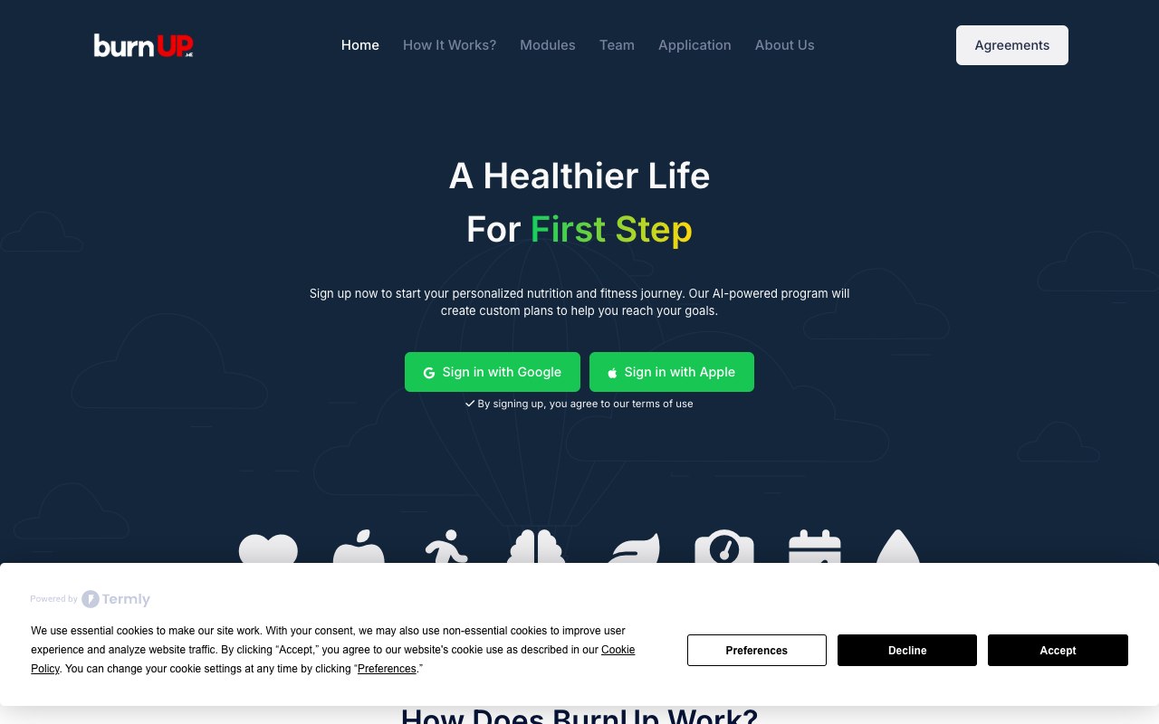 BurnUp - An AI-Powered Personal Fitness and Nutrition Assistant for Your Health Journey fitness nutrition AI