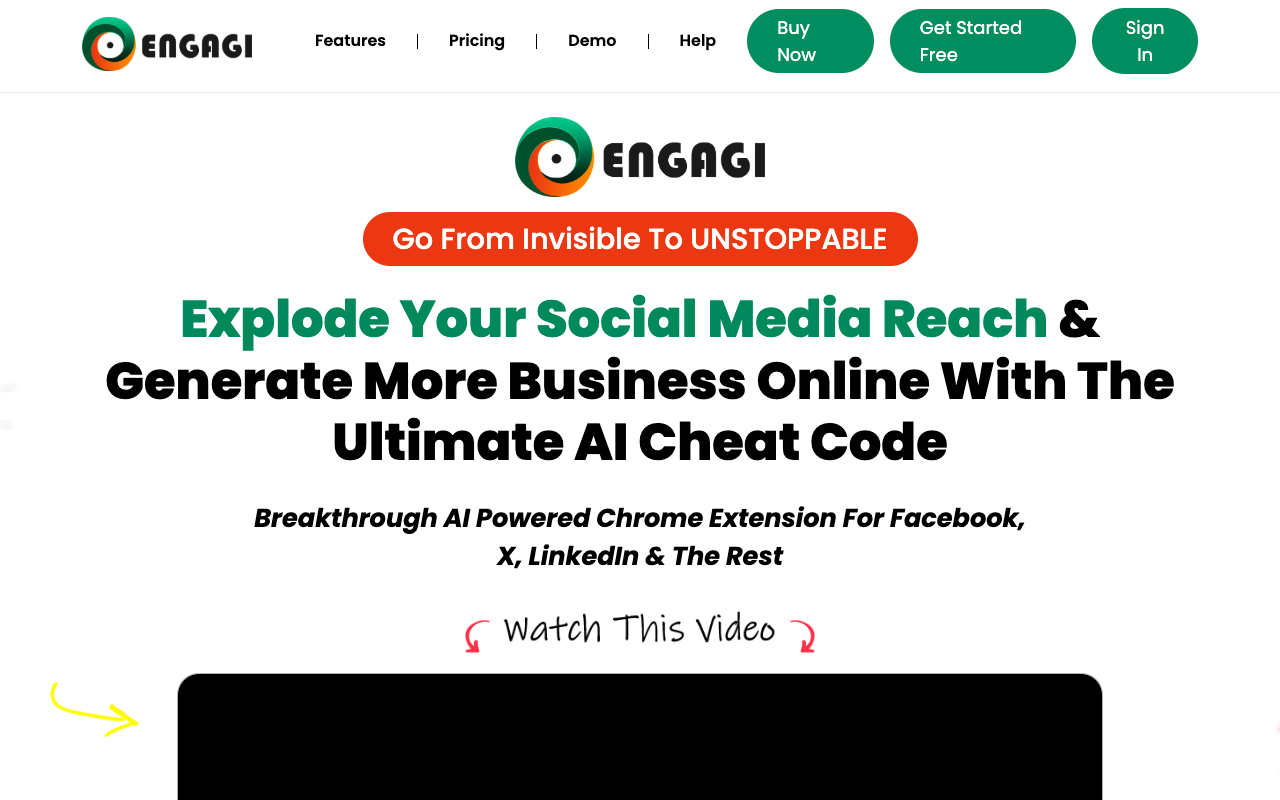 Engagi - Grow your social with AI: AI powered social media engagement plugin