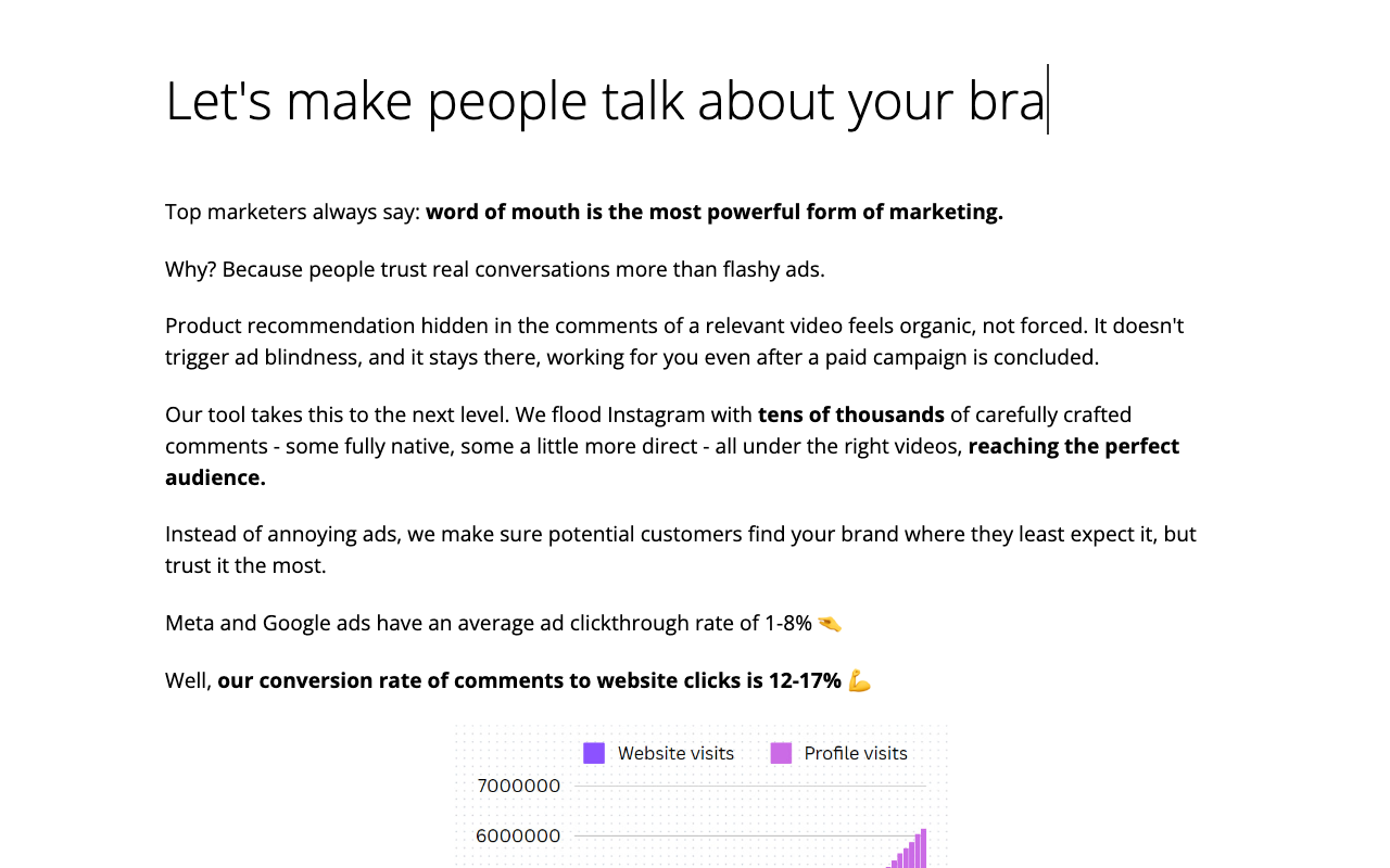 SFMP - Your AI promoter for Instagram that drives authentic engagement through comments