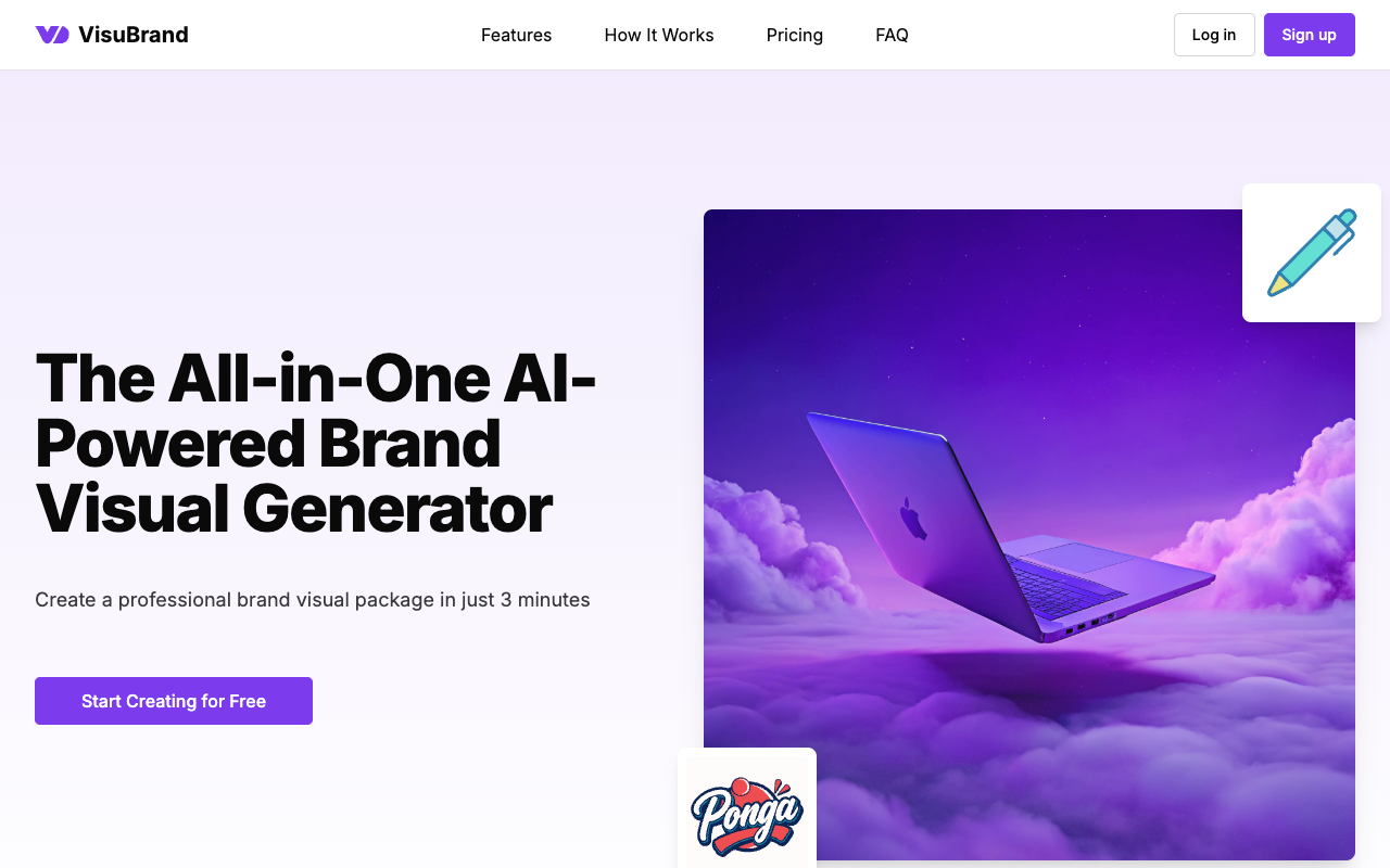VisuBrand - Create Professional Brand Visuals in Minutes with AI branding AI design