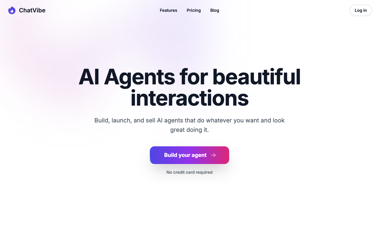 ChatVibe - The easiest no-code AI agent builder