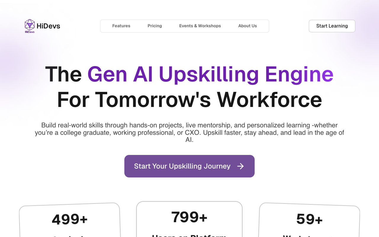HiDevs - Personalized Generative AI Upskilling for Everyone