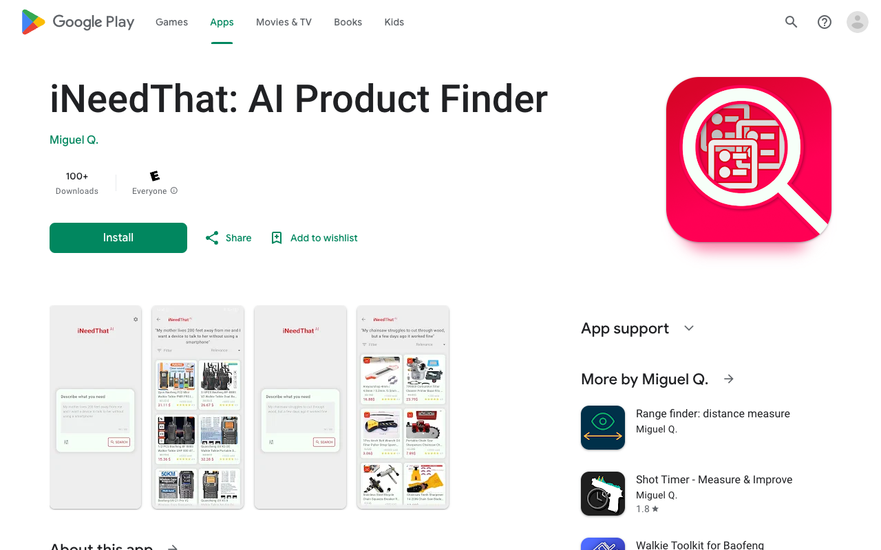 iNeedThat: AI Product Finder - A smart assistant to find products for your problems