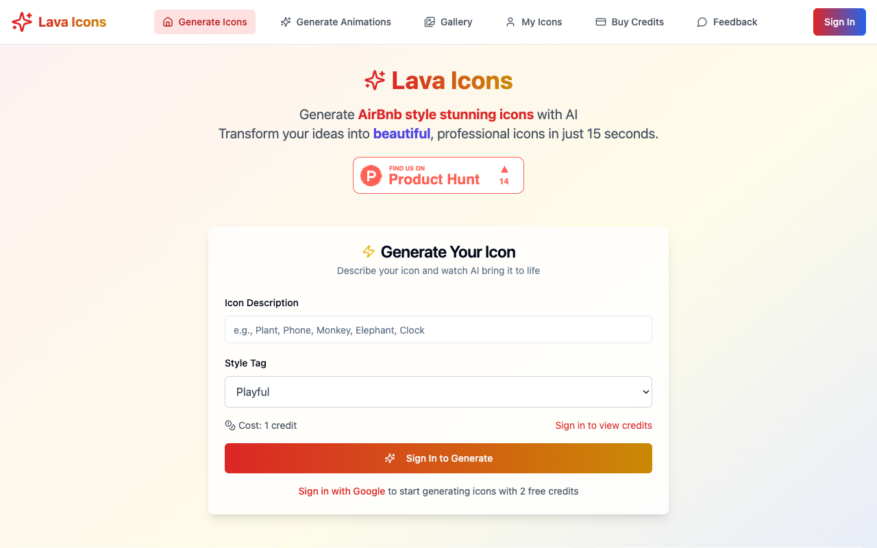 Lava Icons - Create stunning 3D icons effortlessly in seconds