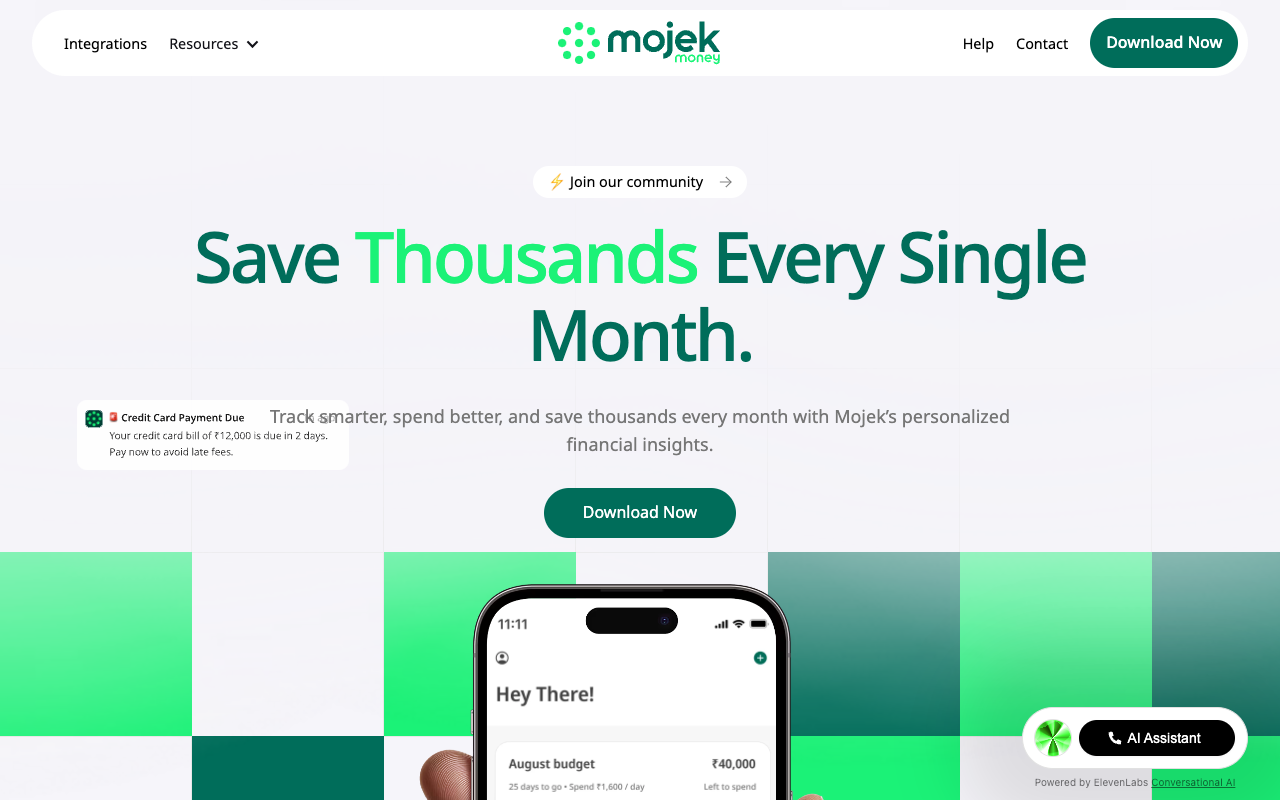 Mojek Money - The AI money app that helps you manage your finances effortlessly finance budgeting AI