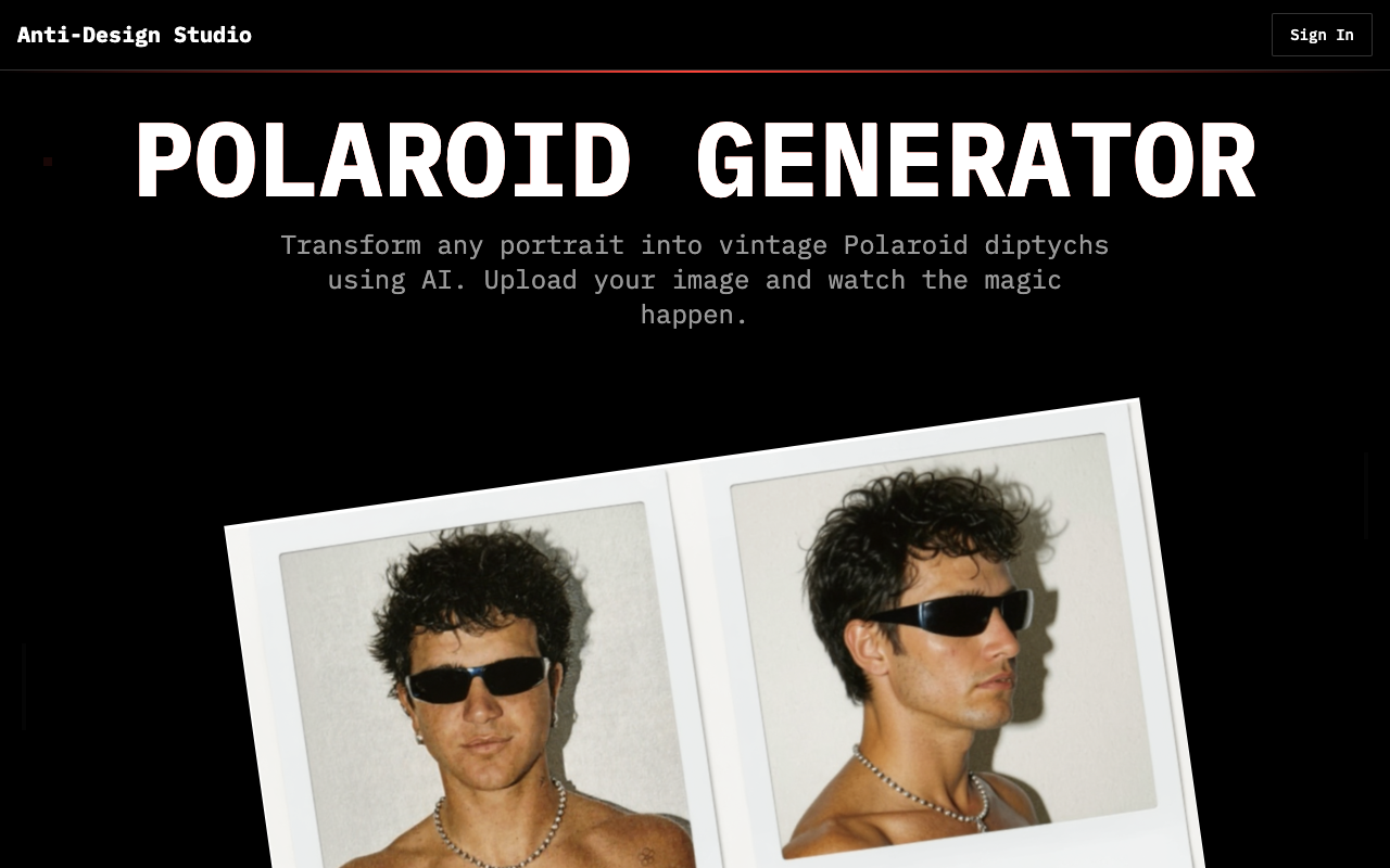 Polaroid Generator - Create AI-powered vintage Polaroids in seconds