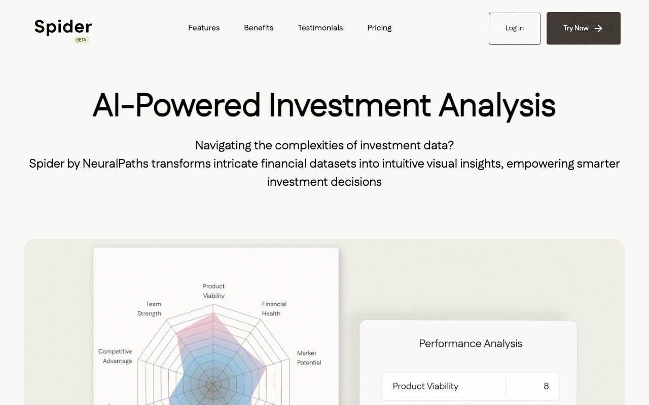 Spider - An AI-powered platform for investment analysis and financial insights