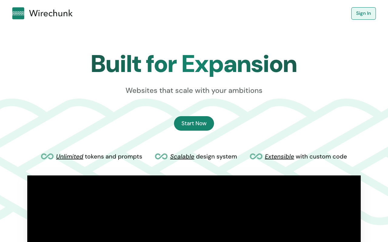 Wirechunk - An AI-powered platform for building fast and beautiful websites