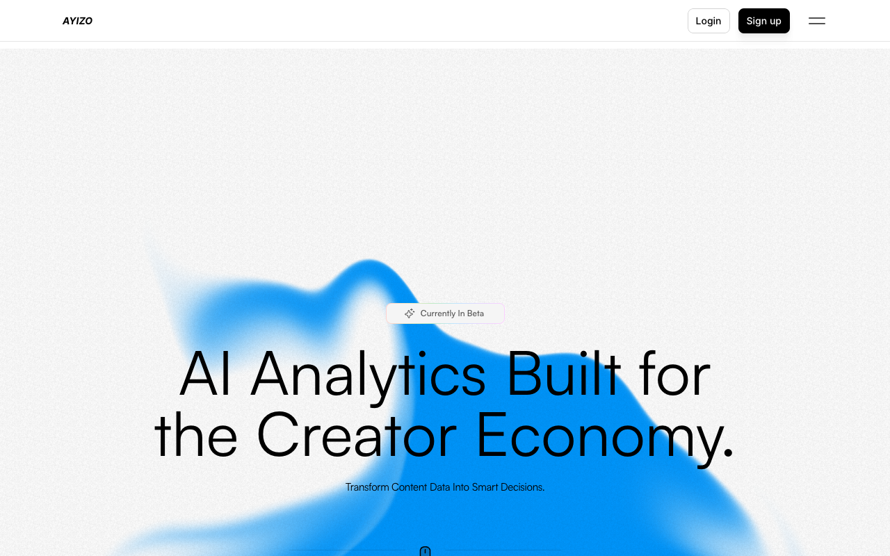 Ayizo - AI-powered analytics that helps creators make smarter decisions