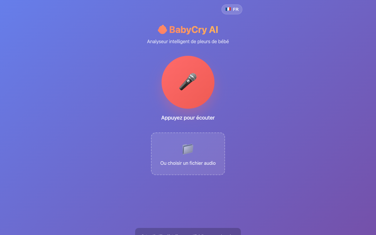 BabyCry AI - Decode your baby's cries with AI in seconds