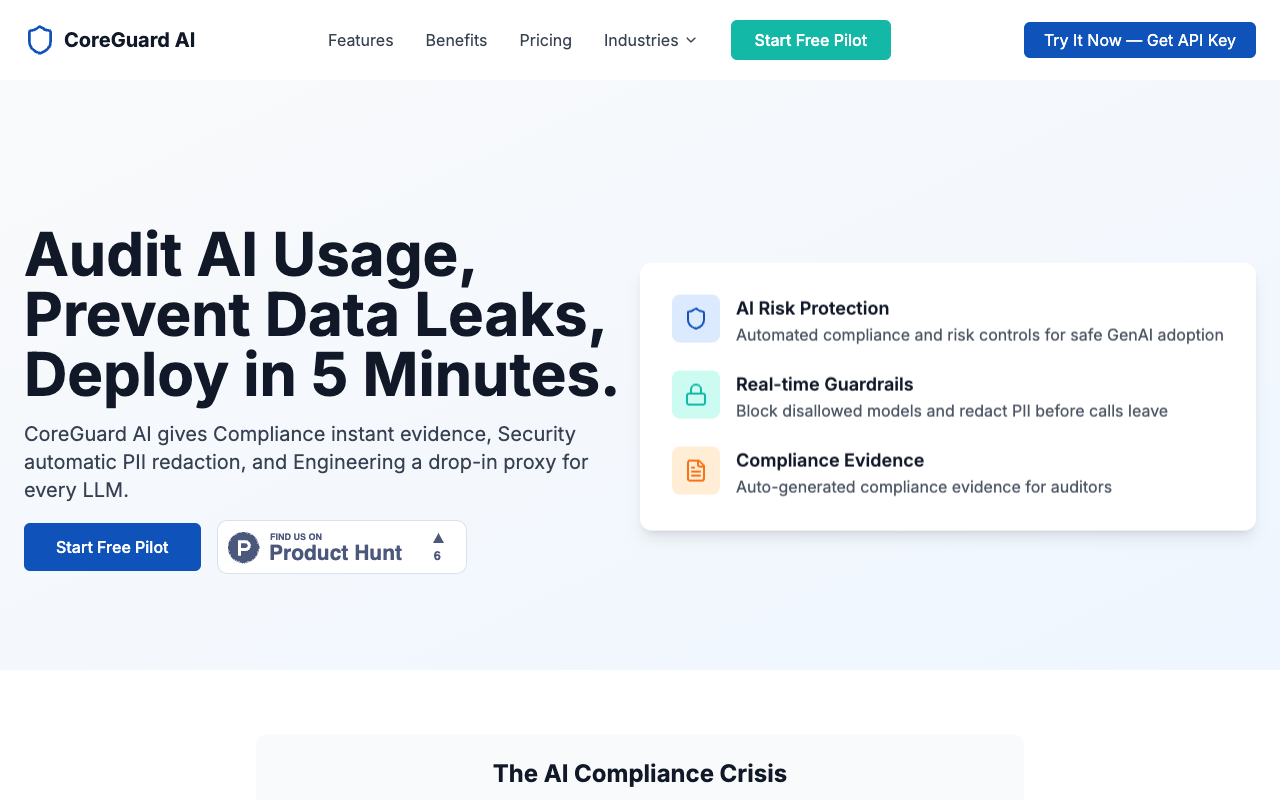 CoreGuard AI - A governance layer for safe and compliant AI adoption in SMBs