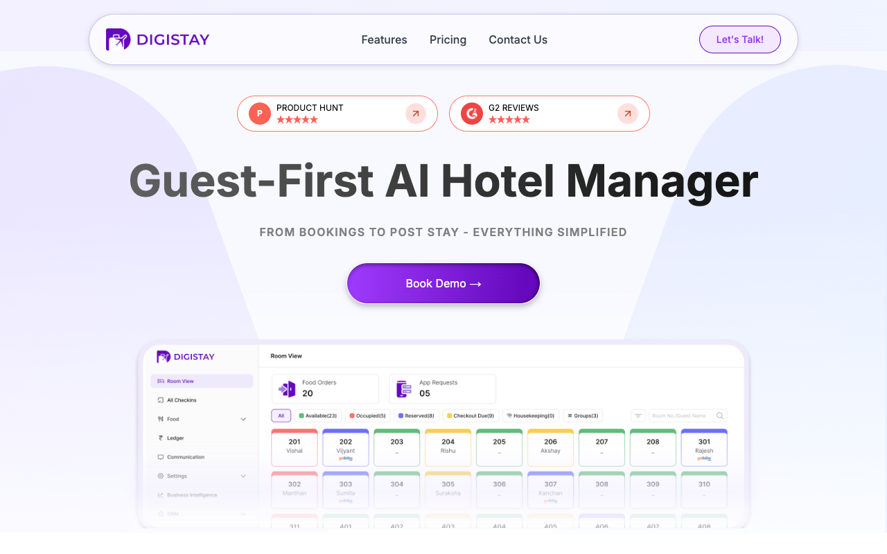 DigiStay - Your AI Hotel Manager for Exceptional Guest Experiences