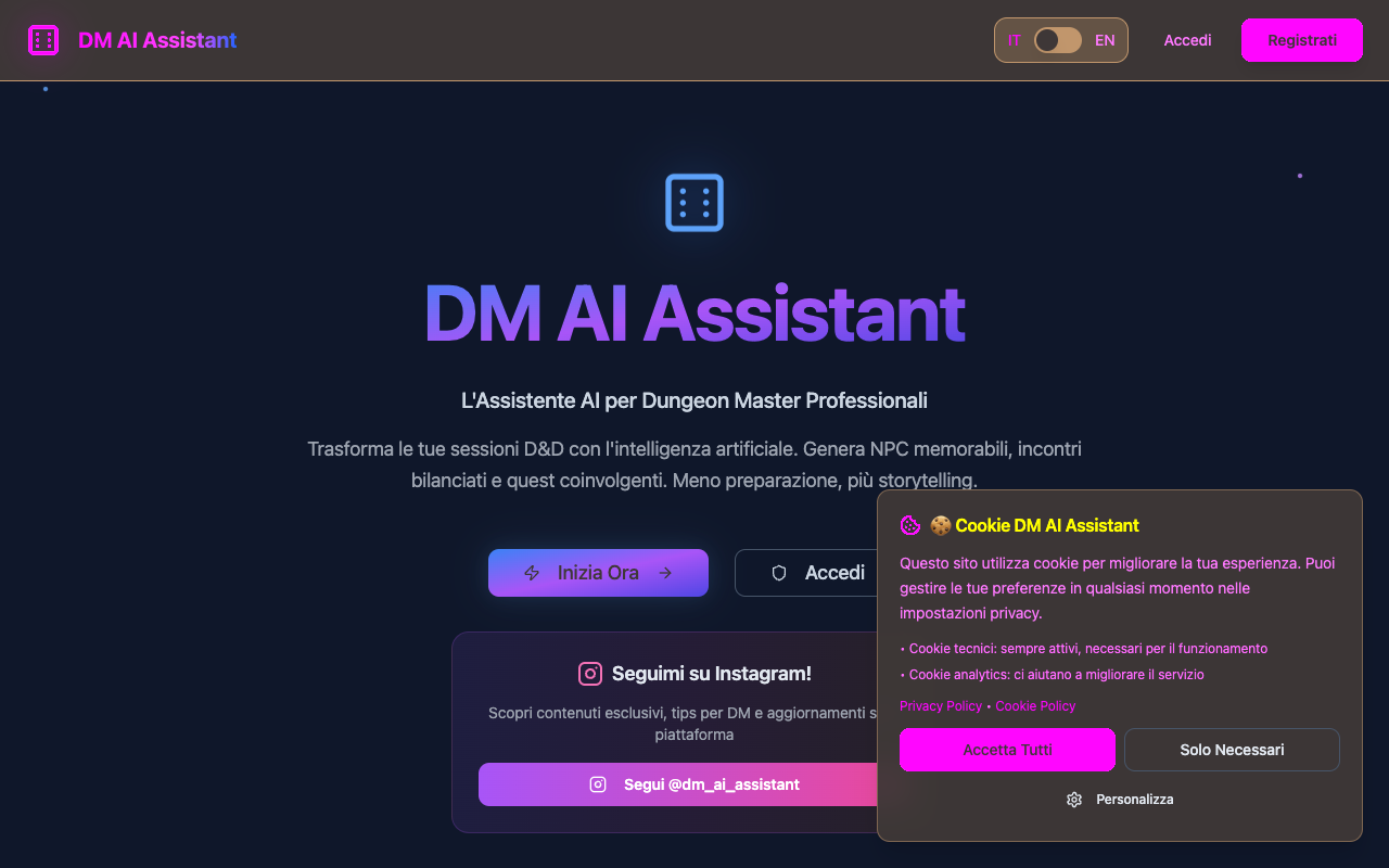 DM AI Assistant - Your smart assistant for building and running D&D campaigns
