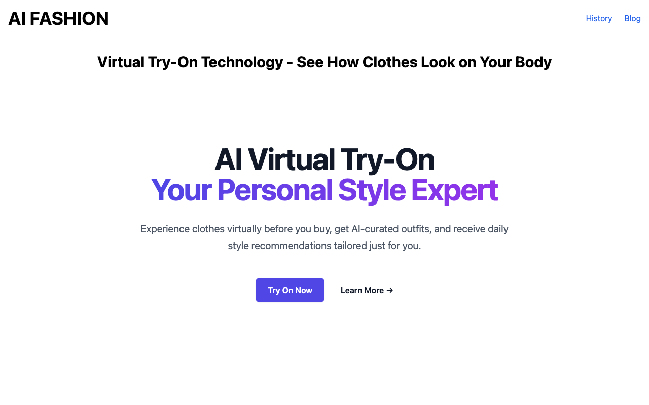 DressMeAI - Try on outfits virtually using AI with just one photo