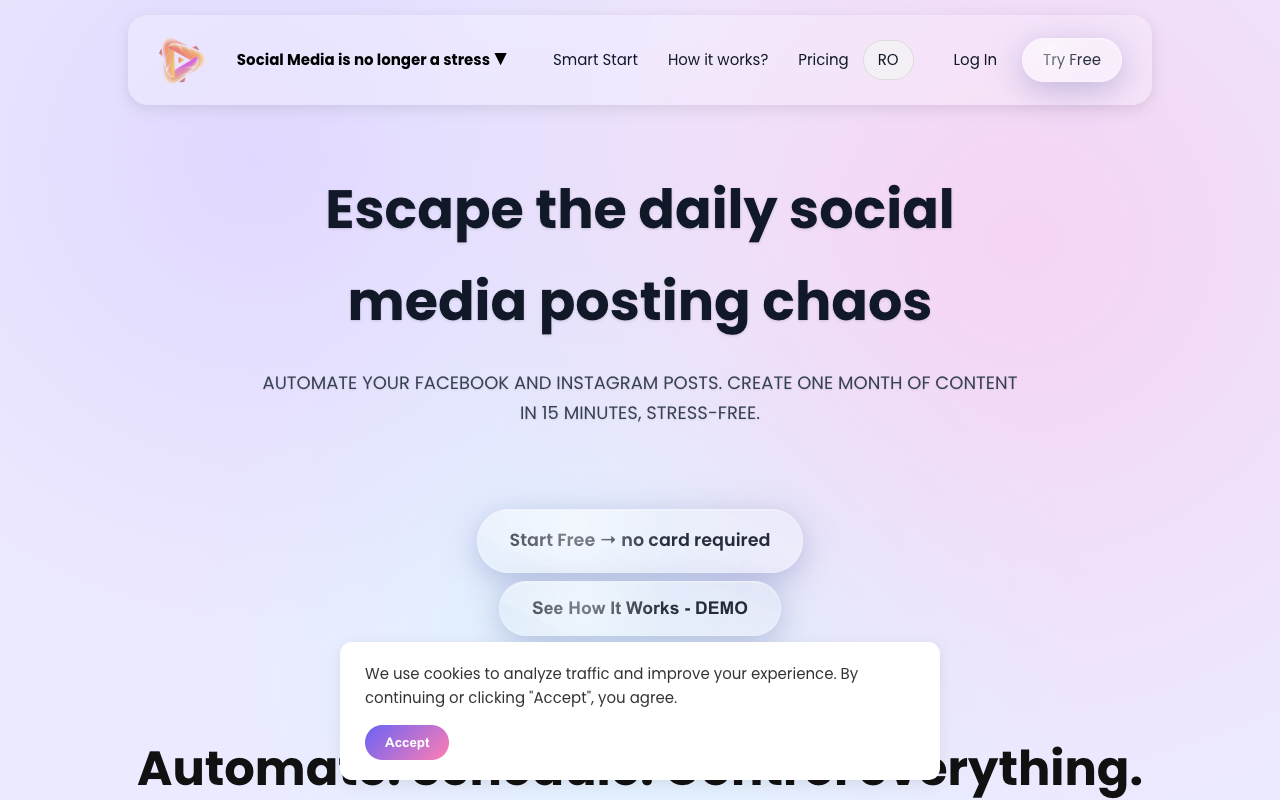 Engage Hive - A tool to easily schedule social media posts on Facebook and Instagram