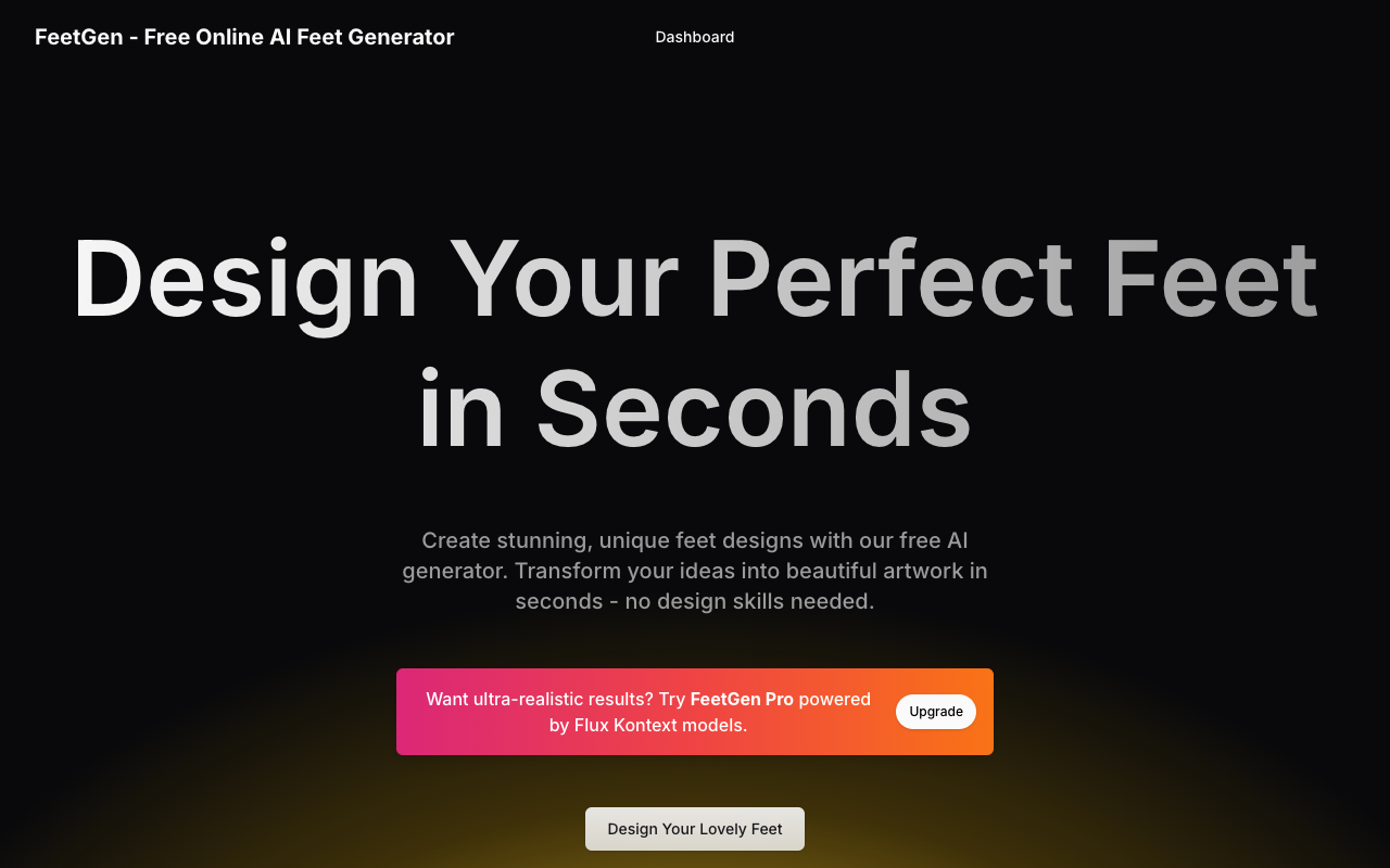 FeetGen - Create Stunning AI-Generated Feet Designs Instantly