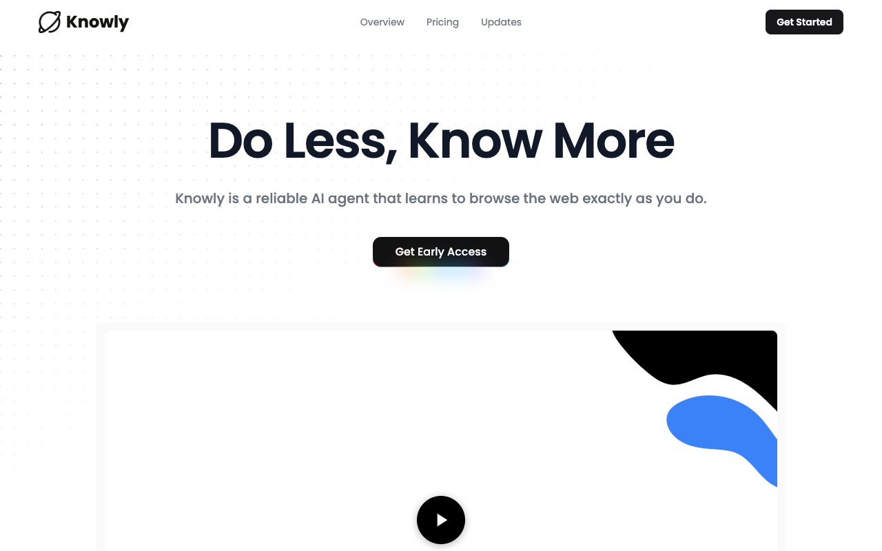 Knowly - A reliable AI that learns to browse the web just like you
