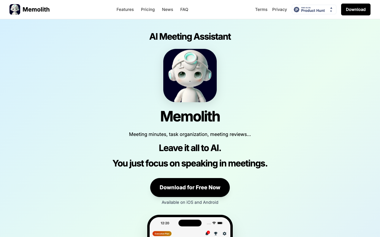 Memolith - An AI meeting assistant that generates accurate meeting minutes
