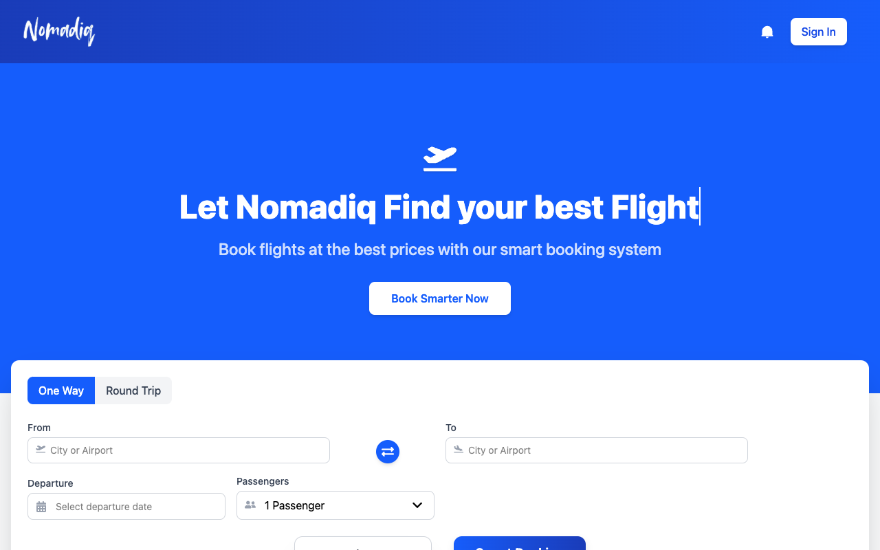 Nomadiq - An AI travel assistant that automatically books flights for you