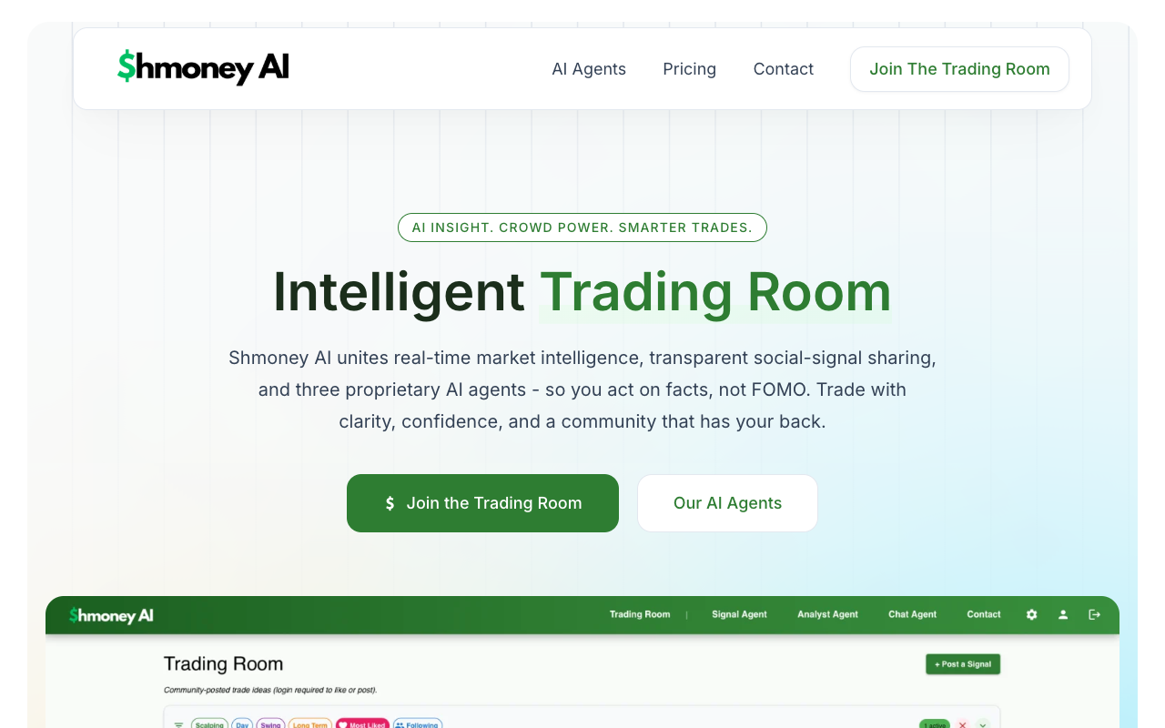 Shmoney AI - Your smart financial assistant for intelligent trading