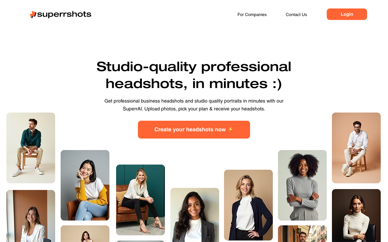 Superrshots - Get studio-quality AI headshots in minutes