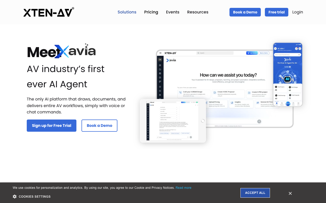 XAVIA - The Only AI Agent for AV Designs, Proposals & Projects