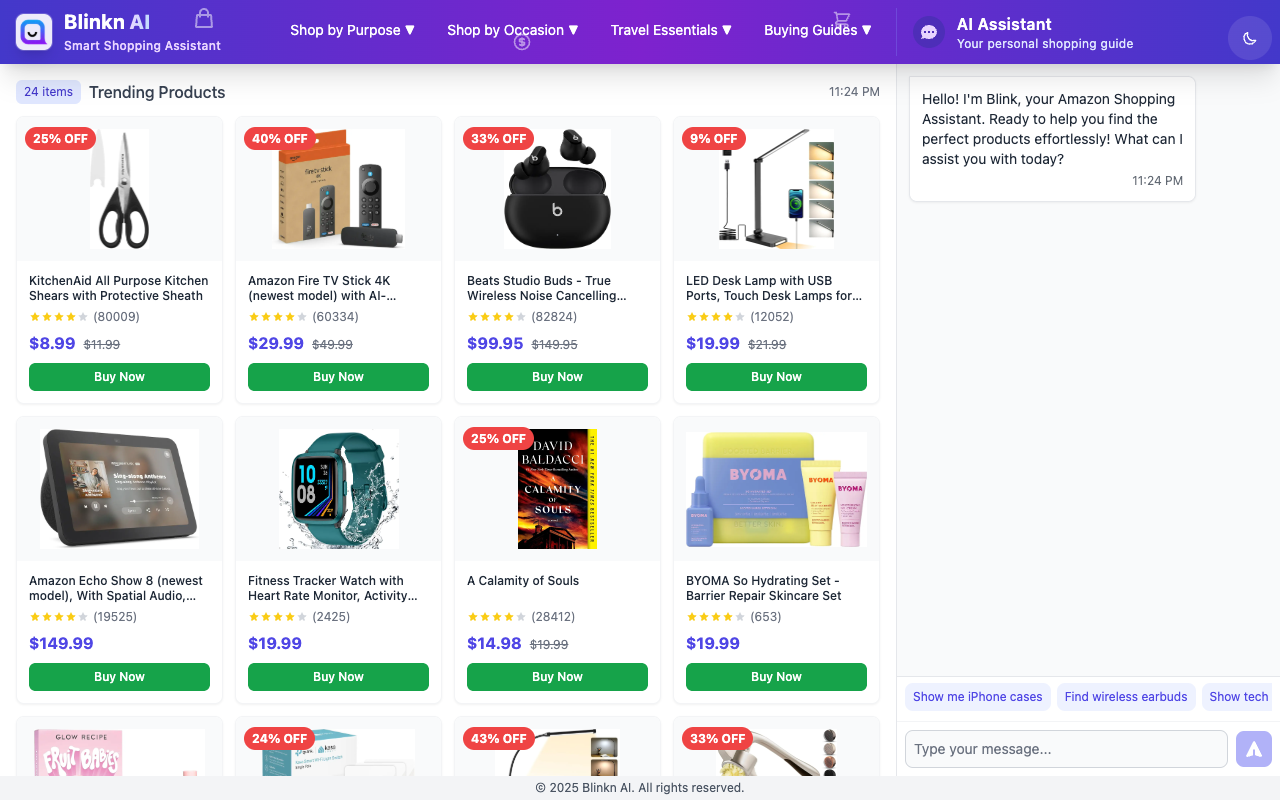 Blink AI - A personal shopping assistant that helps you discover and shop smarter