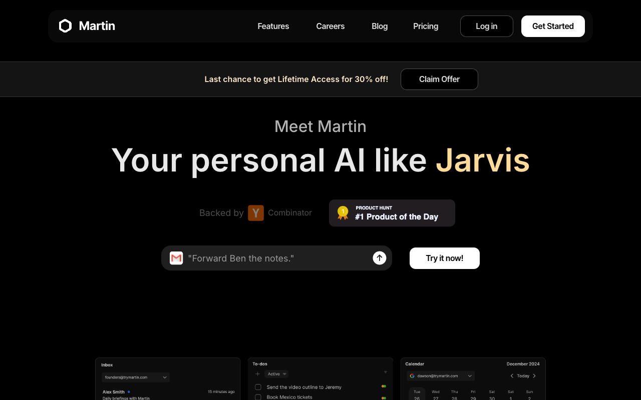 Martin - An AI personal assistant like JARVIS that manages your tasks and communications