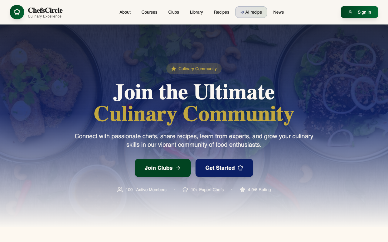 ChefsCircle - An AI-powered cooking platform that makes cooking fun and social