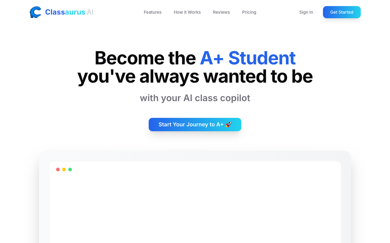 Classaurus - Your AI Class Copilot that helps students stay engaged in class