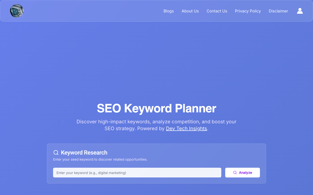 FREE SEO KEYWORDS GENERATOR - Instantly generate high-traffic keywords without any sign-up