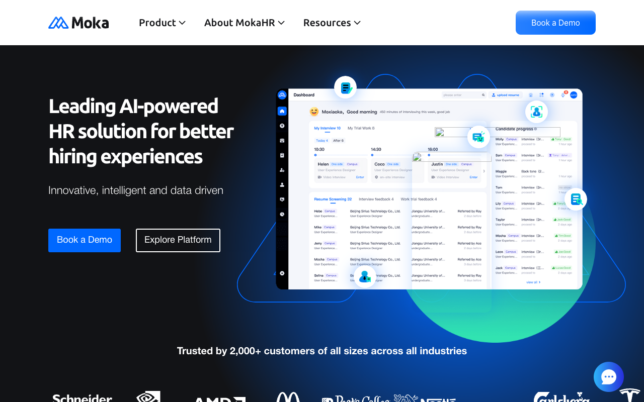 MokaHR - An AI-powered recruitment management system transforming hiring processes globally