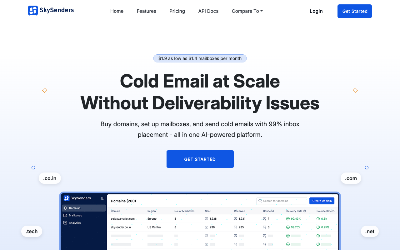 SkySenders - Cold Email at Scale Without Deliverability Issues