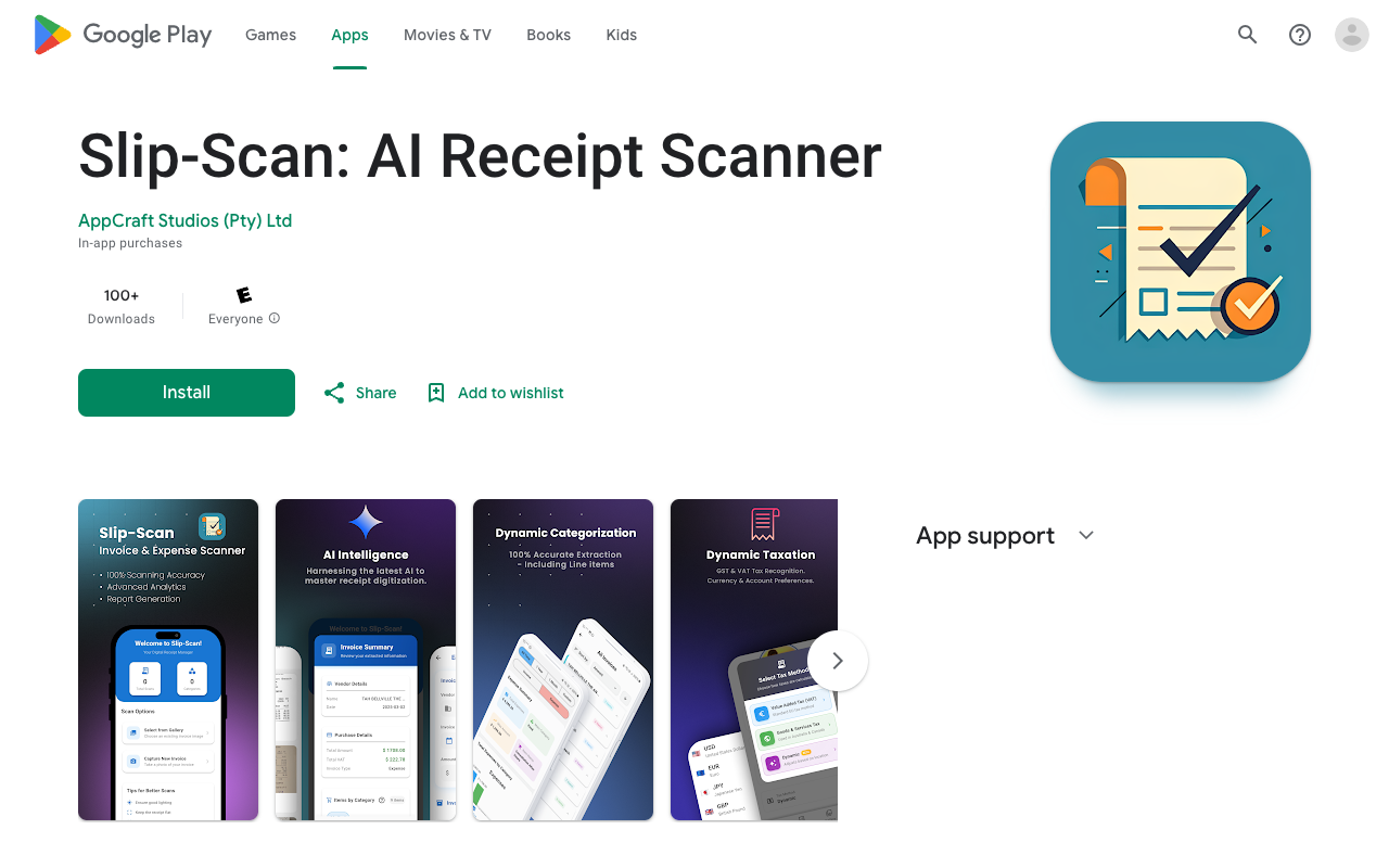 Slip-Scan: AI Receipt Scanner - The ultimate tool for precise financial management