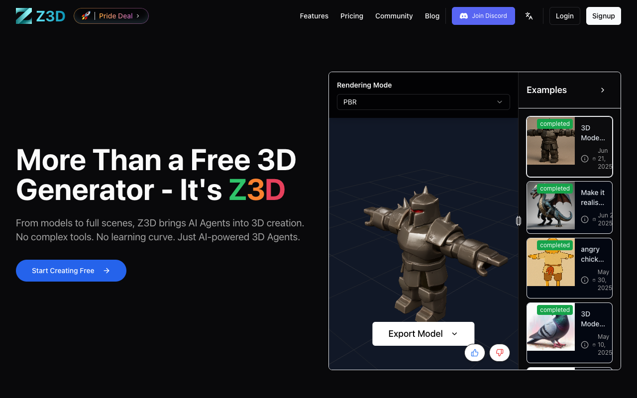 Z3D - Create Stunning 3D Models and Scenes Effortlessly