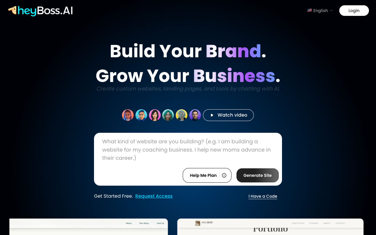 HeyBoss AI - Get Your Full AI Team to Build Your Site and Run Your Business